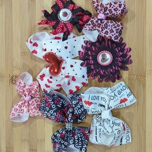 "Love is in the air" Bow Collection ❣️ Handmade Boutique Bows
